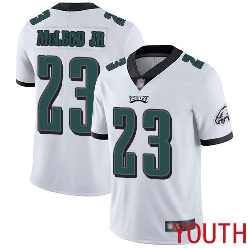 Youth Philadelphia Eagles 23 Rodney McLeod White Vapor Untouchable NFL Jersey Limited Player Football